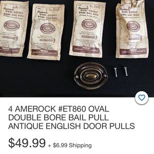 America oval double bore bail pulls